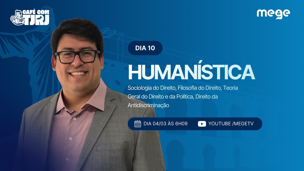 Café com TJRJ (Dia 10 - Humanística | Prof. Álvaro Azevedo🥕)