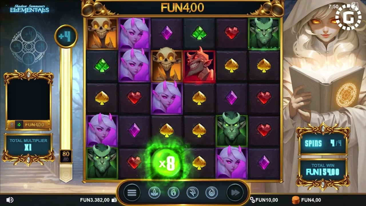Shadow Summoner Elementals by Fantasma Games Slot Features | GamblerID
