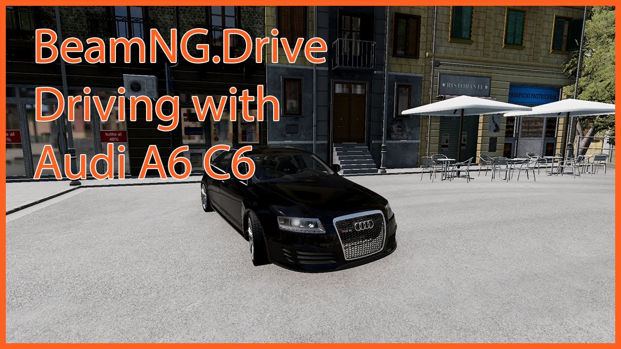 BeamNG.Drive Driving with Audi A6 C6 - Logitech G29