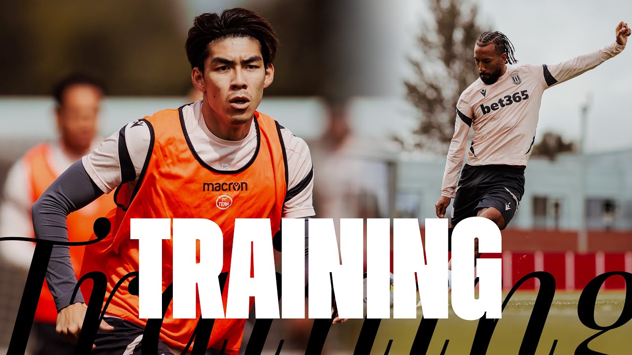 🏋️​ Gym work, two touch & Cissé on the grass ⚡|​ Watch the Potters in training! ​🎬​
