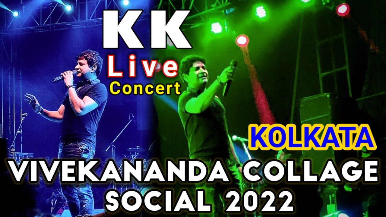 KK's Last LIVE Concert😢😢 | KOLKATA | Najrul Mancha | Vivekananda College Social 2022 | D Argha