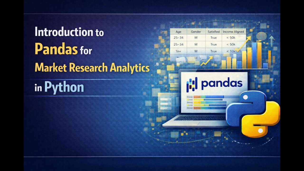 Introduction to Pandas for Market Research Analytics in Python