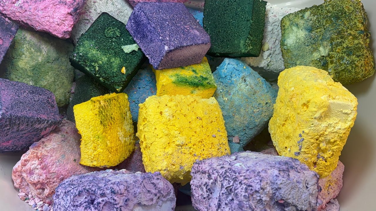 Pasted Jumbo Chalk and Multicolor Reforms | Oddly Satisfying 
