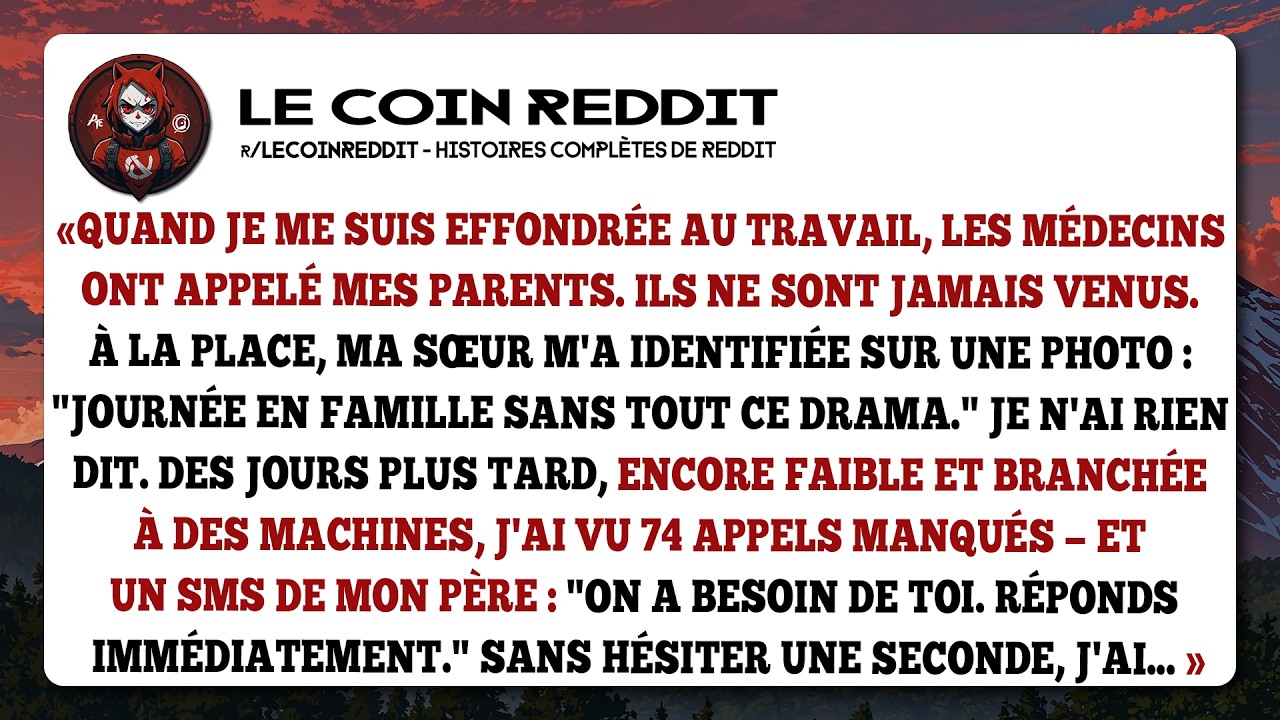 Quand je me suis effondrée au travail, les médecins ont appelé mes parents. Ils ne sont jamais venus