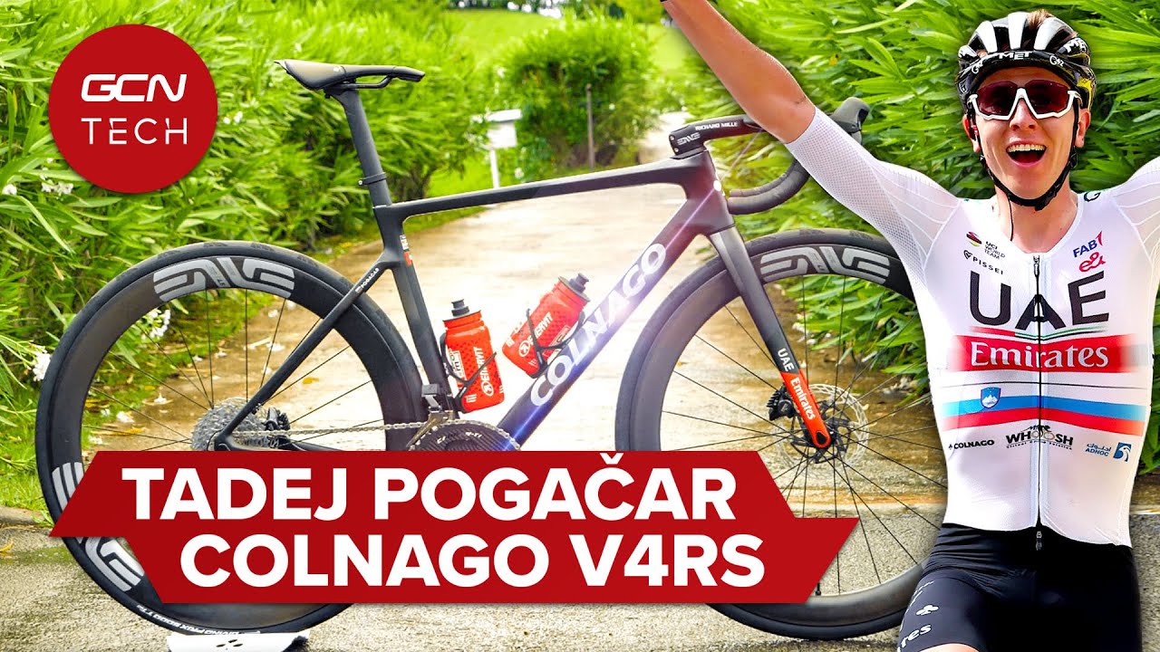 Супер навороченные Colnago V4R Тадея Погачара | Профессиональный велосипед Тур Де Франс