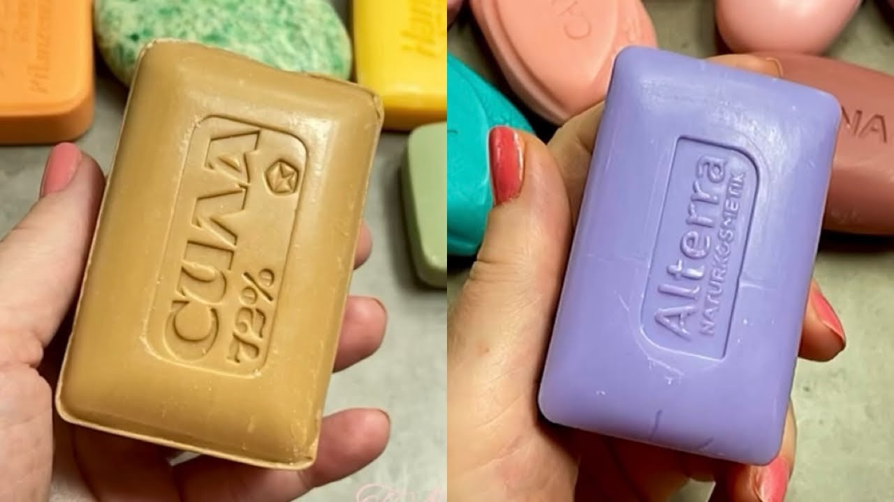 АСМР мыло Soap cutting ASMR