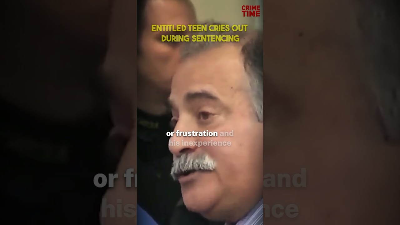 Entitled teen cries out during sentencing