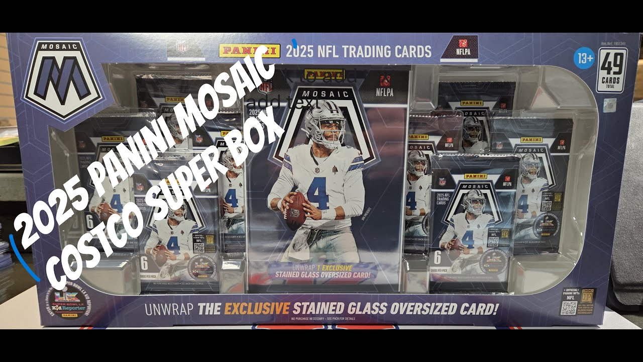2025 Panini Mosaic Football Costco Super Box Review — What’s Inside?