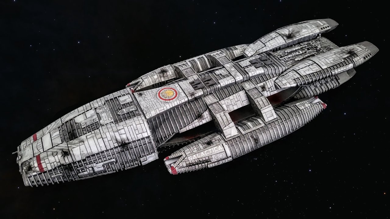 Painting techniques for the Battlestar Galactica model kit