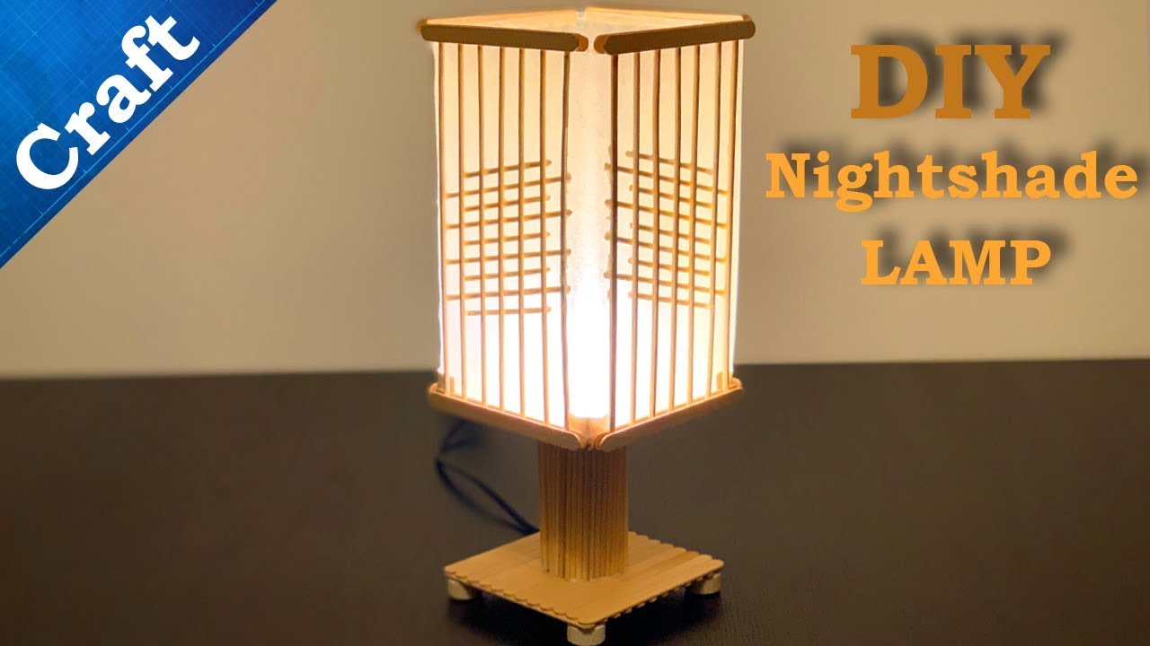 Handcraft Decorations Ideas - Ice Cream Sticks Lampshade