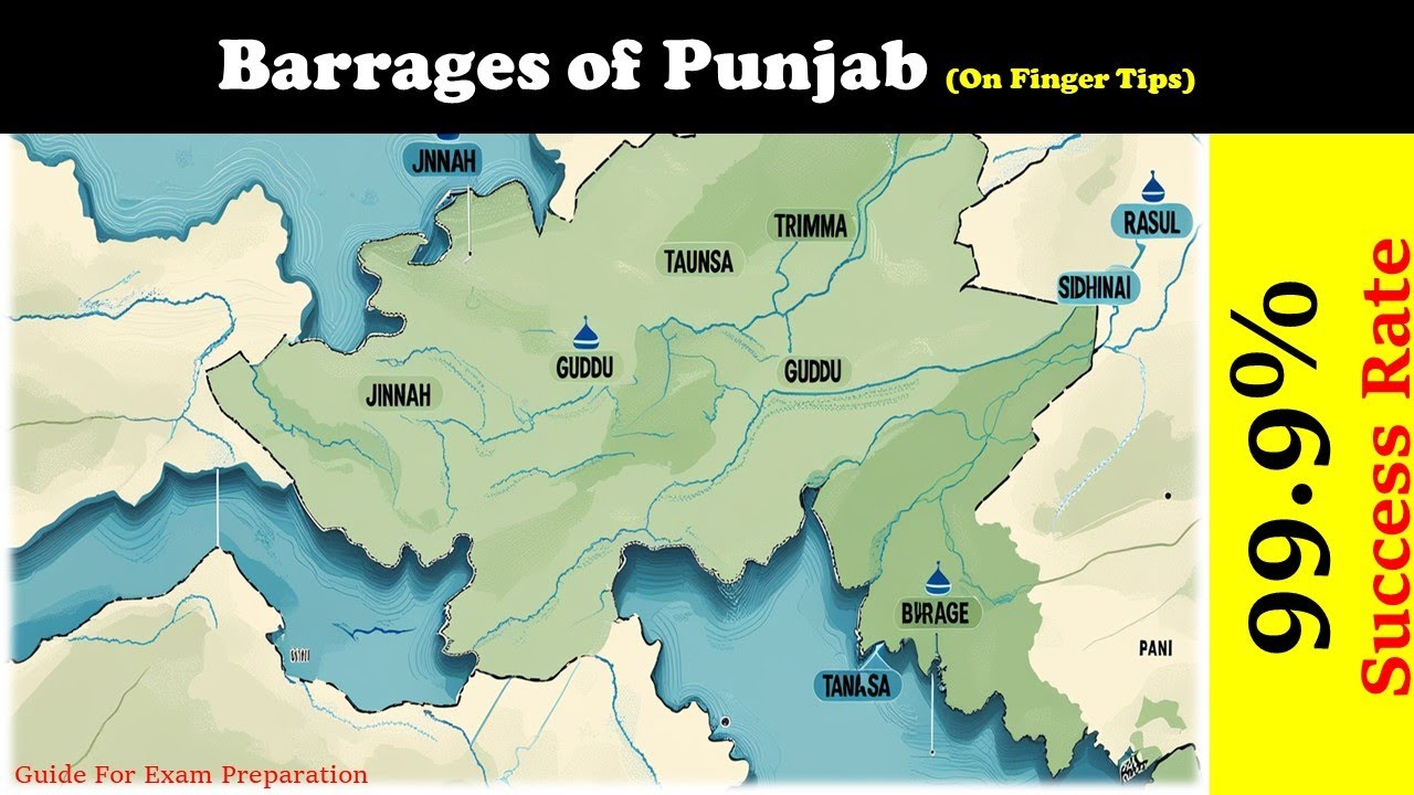 Barrages of Punjab Pakistan – Finger Tips Notes for Quick Revision! | Exam Pharmacy |