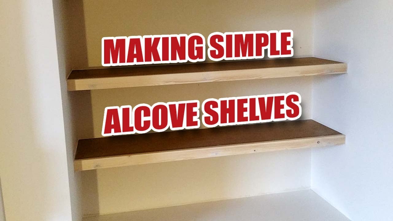 How I Make Simple Floating Alcove Shelves (no nailgun)