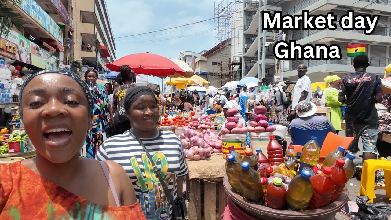 Walk through the biggest Market in Ghana Makola | vlog