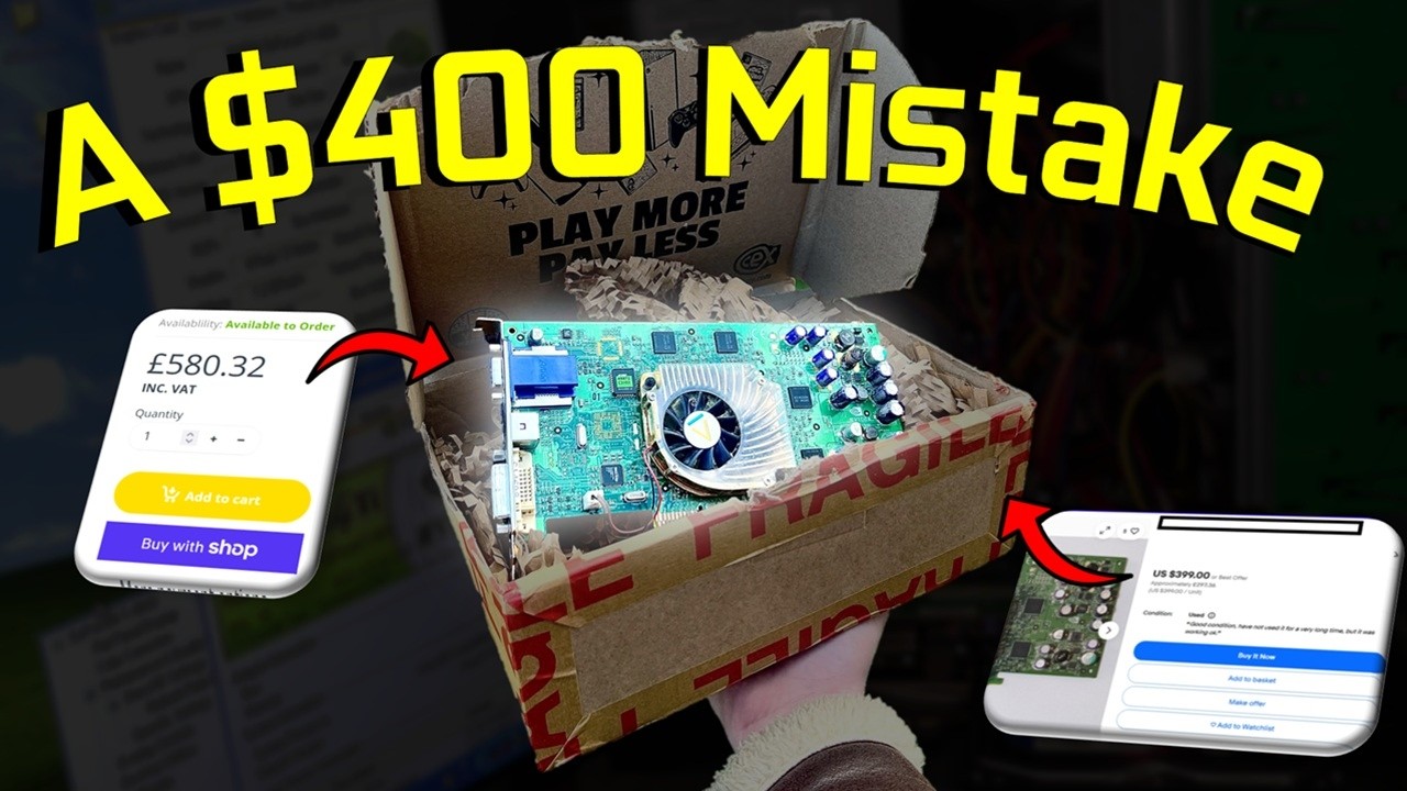 I Bought a &pound;0.25 Graphics Card...They made a HUGE Mistake!
