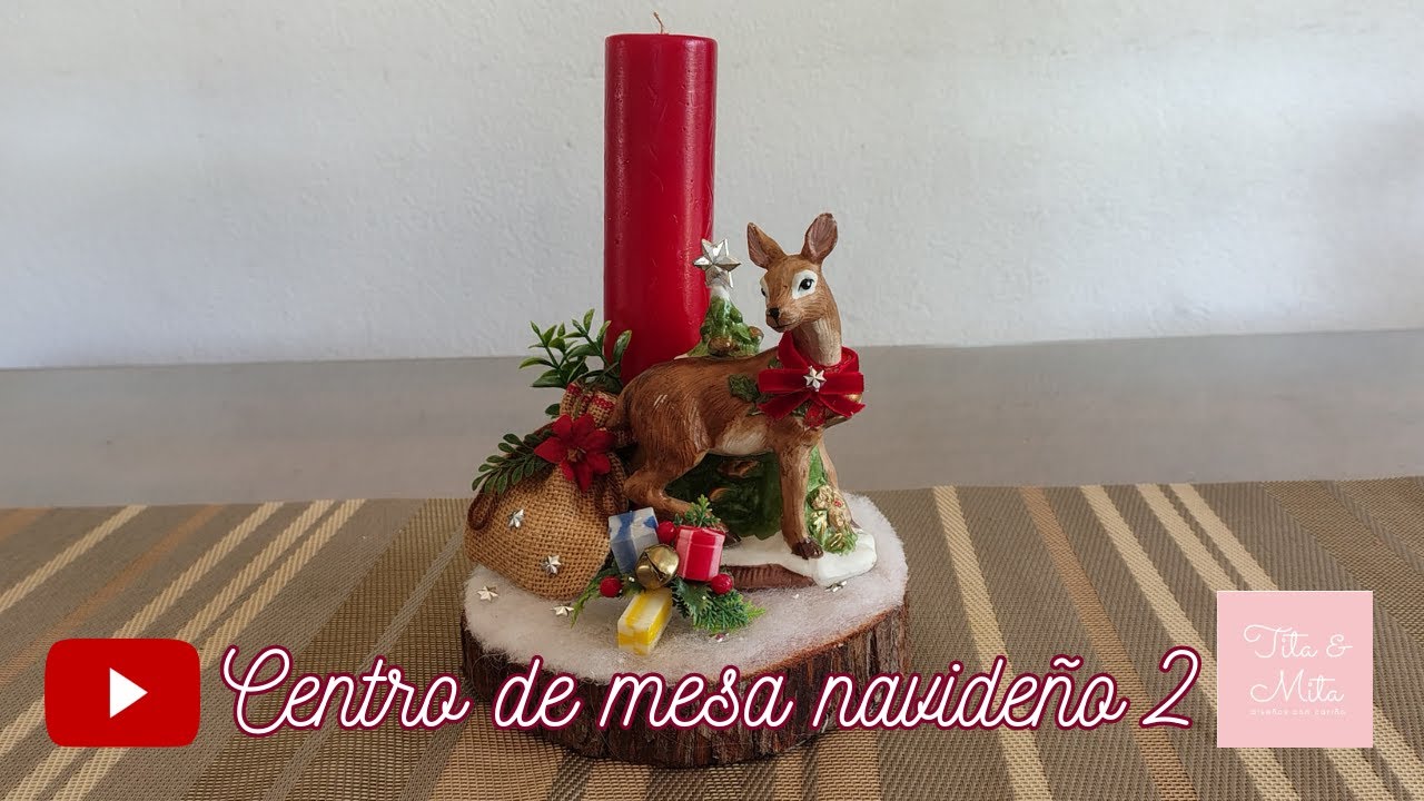 🦌 ¡Centro de mesa navideño 2! 🦌 / Manualidades fáciles, rápidas y útiles / TITA Y MITA