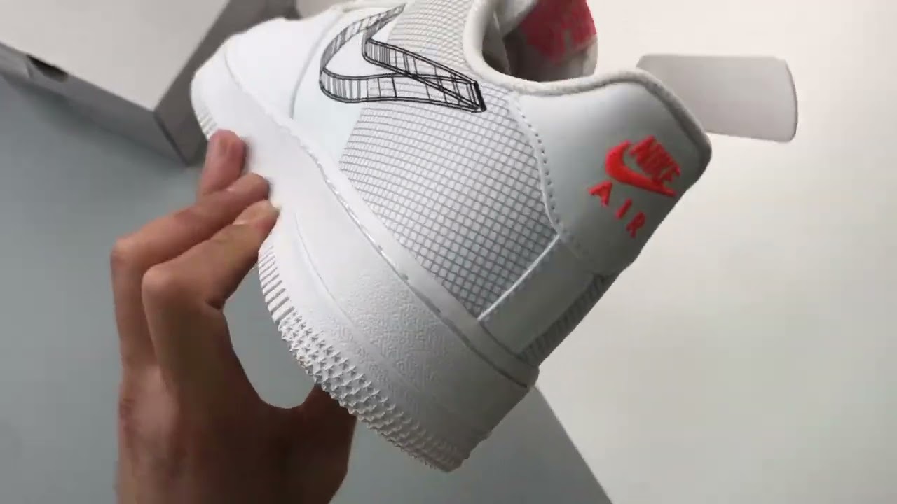 Nike Air Force 1 Low 3D Swoosh White Black DR0149 100