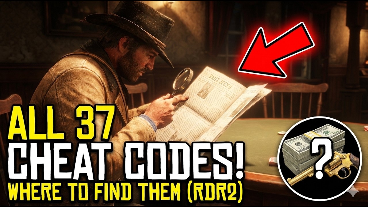 All 37 Cheat Codes in RDR 2 WHere to find them!