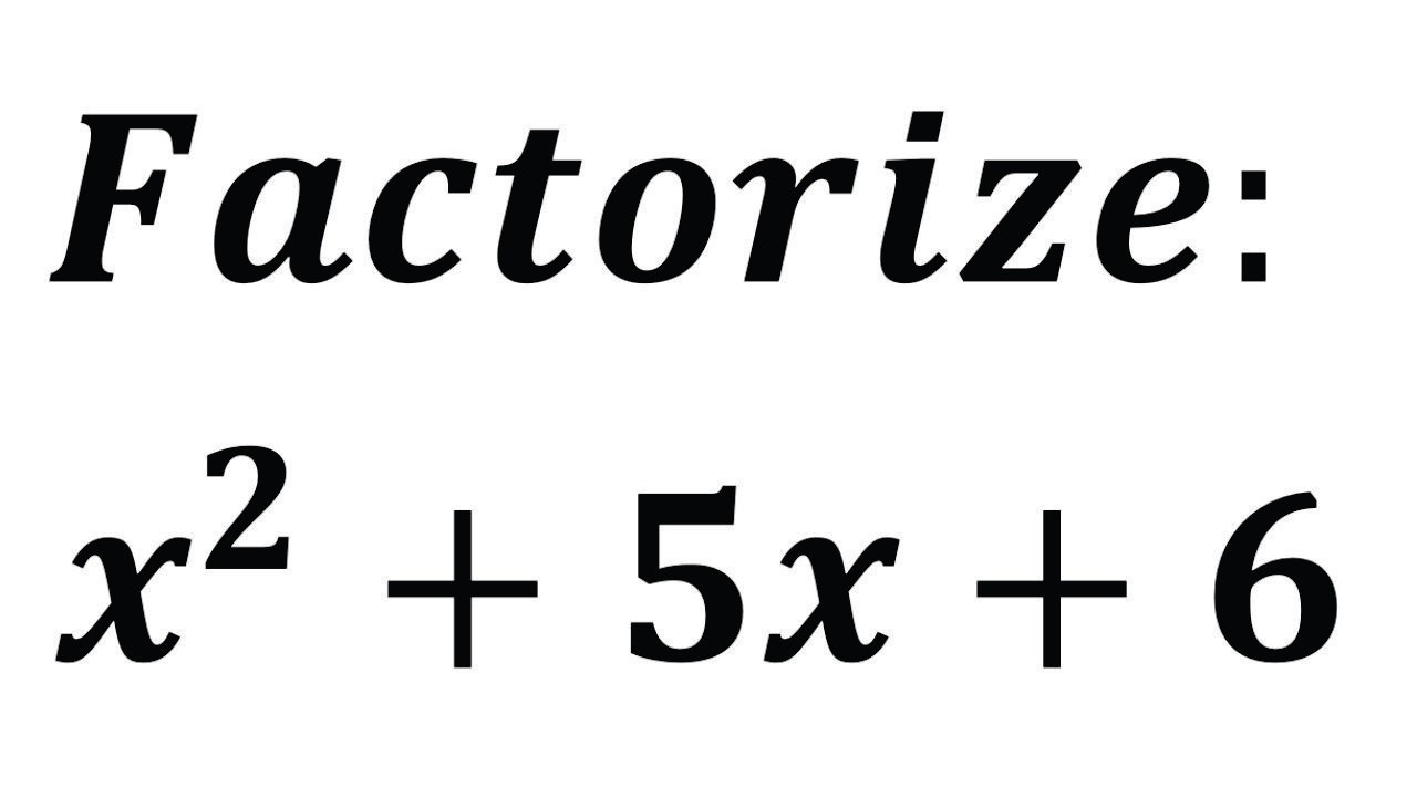 How to Factorize Quadratic Trinomials (Ex 1) |SHS Maths |WAEC Maths