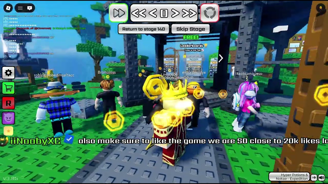 I met the Owner of The game (Nooby's Difficulty chart obby 3)
