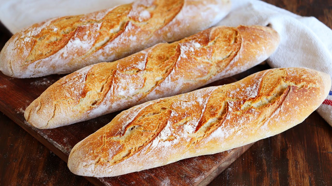 BAGUETTE | Pan Francés con Corteza Dorada y Crujiente! - CUKit!