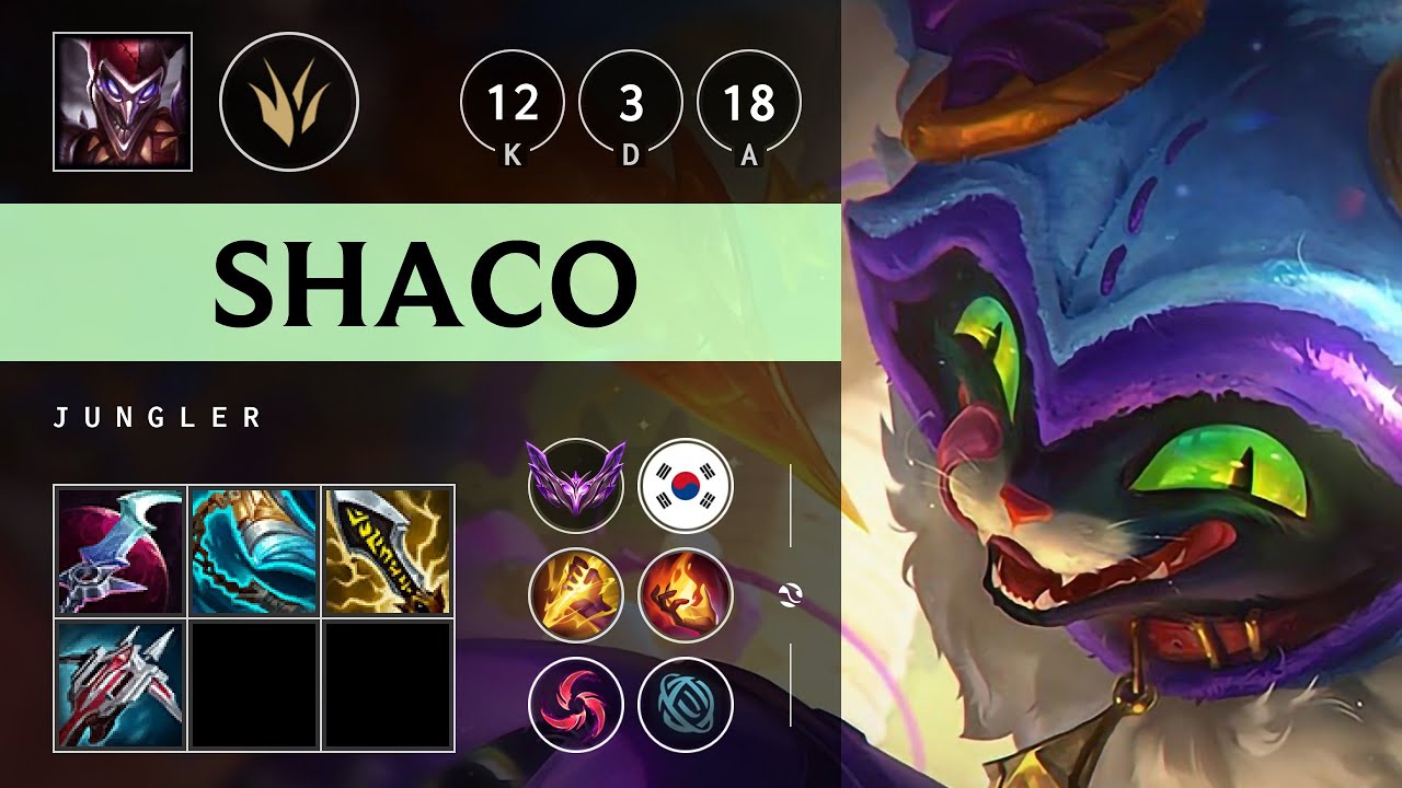 Shaco Jungle vs Jarvan IV - KR Master Patch 25.18