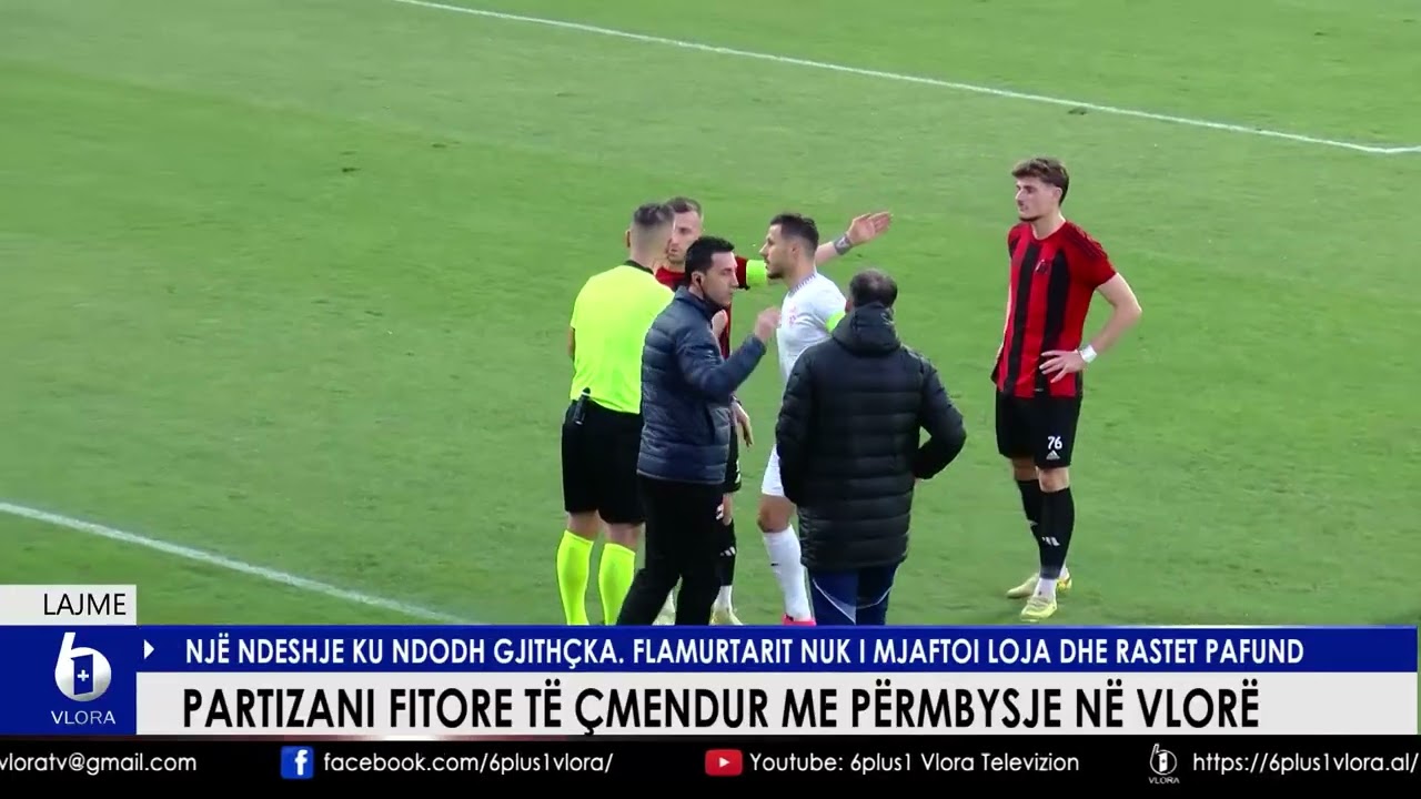 Partizani fitore të çmendur me përmbysje në Vlorë. Flamurtarit nuk i mjaftoi loja dhe rastet pafund