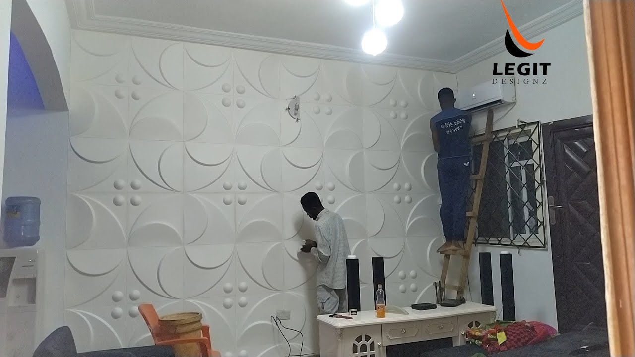 3D WALL PANEL INSTALLATION. How to Install 3d wall panels.