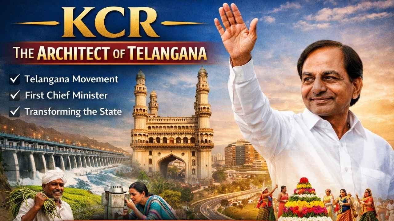 తెలంగాణ రాష్ట్ర రూపశిల్పి కె.సి.ఆర్ | KCR – The Architect of Telangana | #happybirthdaykcr