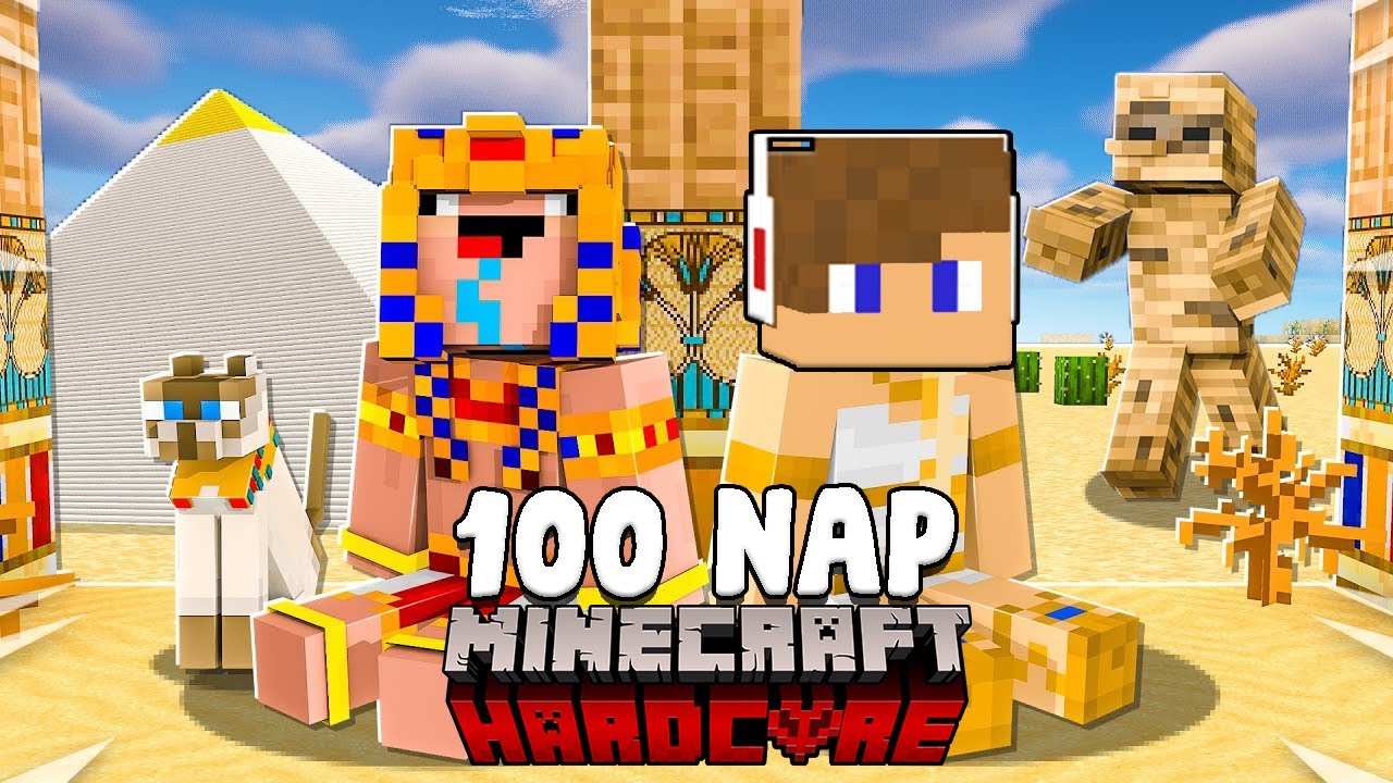 100 NAP A SIVATAGBAN A MINECRAFT-BAN! 😱(VÍZ NÉLKÜL)
