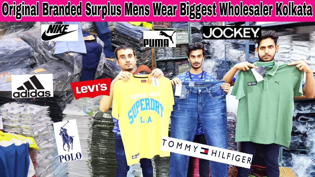 100% Original Branded Surplus Menswear Biggest Wholesaler Kolkata | Tshirt,Jeans, Trouser Wholesaler