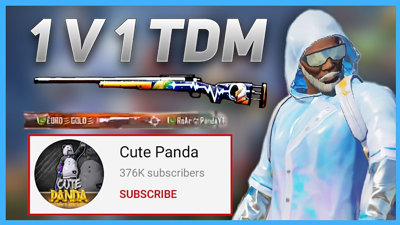 Cute Panda Challengd Me For 1v1 TDM | Ap To Hacker Lag rahy 🧐 | M24 Only Lord Gold