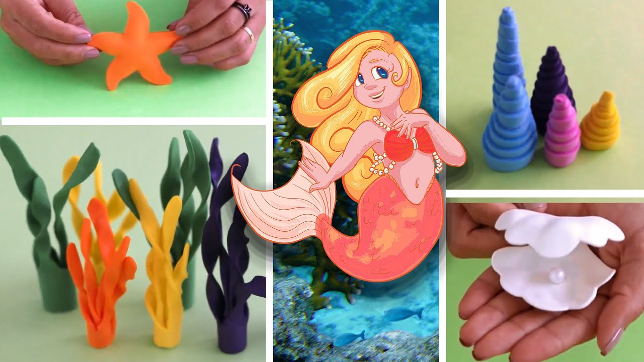 Cómo hacer una DECORACIÓN Coral Reef🌊 bajo el mar| Alga- Estrella- Concha| fiesta sencilla