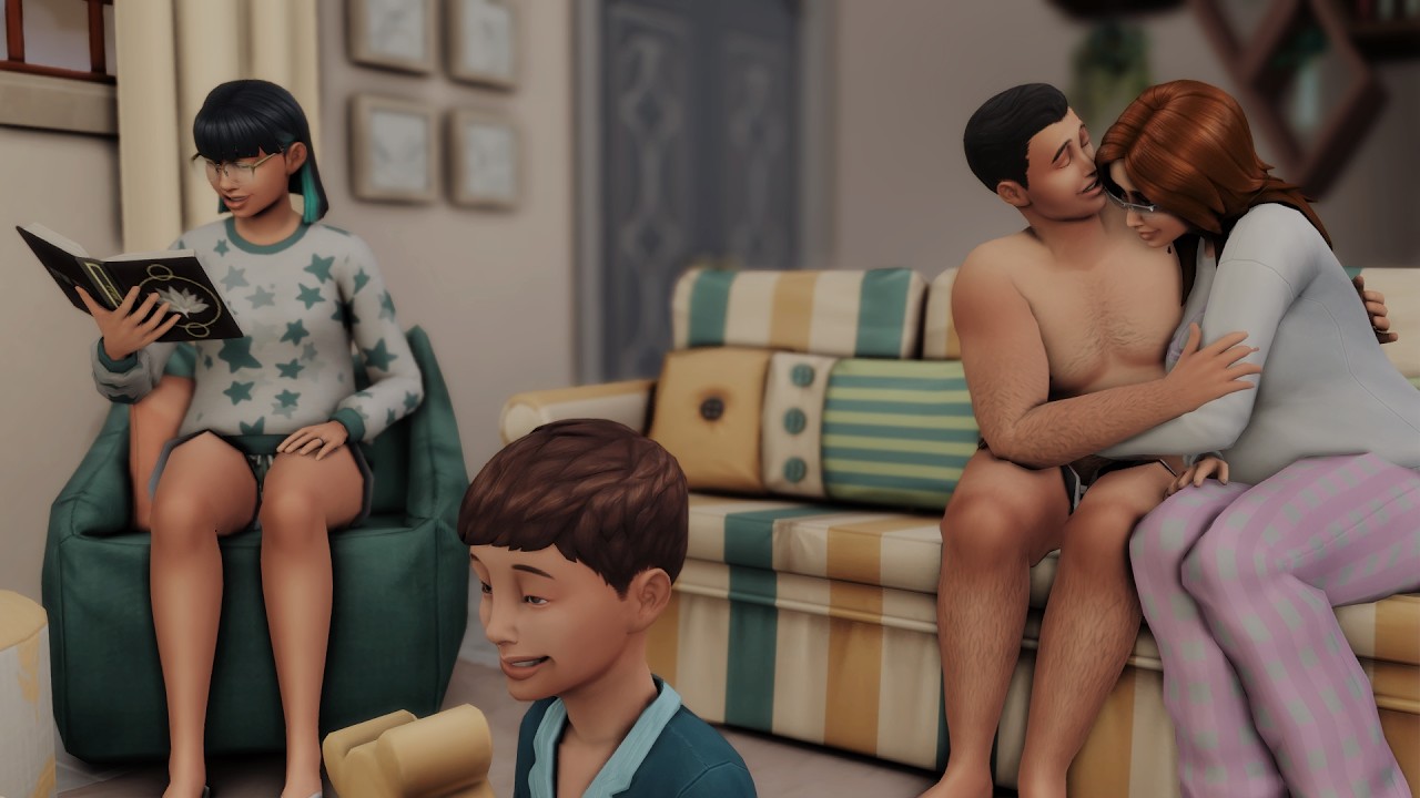 A rotina da minha família no The Sims em uma terça-feira qualquer ❤︎