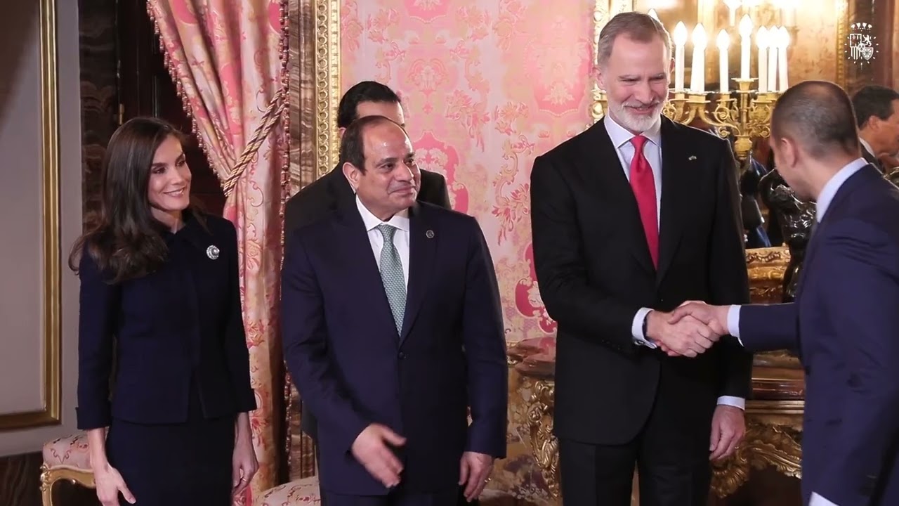 Almuerzo ofrecido por los Reyes en honor del Presidente de la República Árabe de Egipto