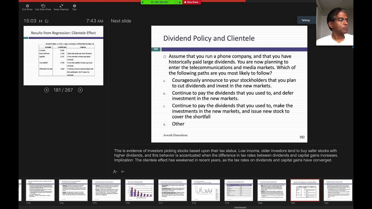 Session 23: Assessing Dividend Policy