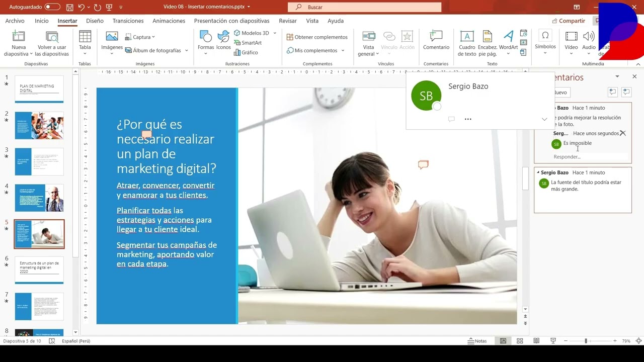 Curso De Power-Point - Bootcamp Online School - (Insertar Comentarios)