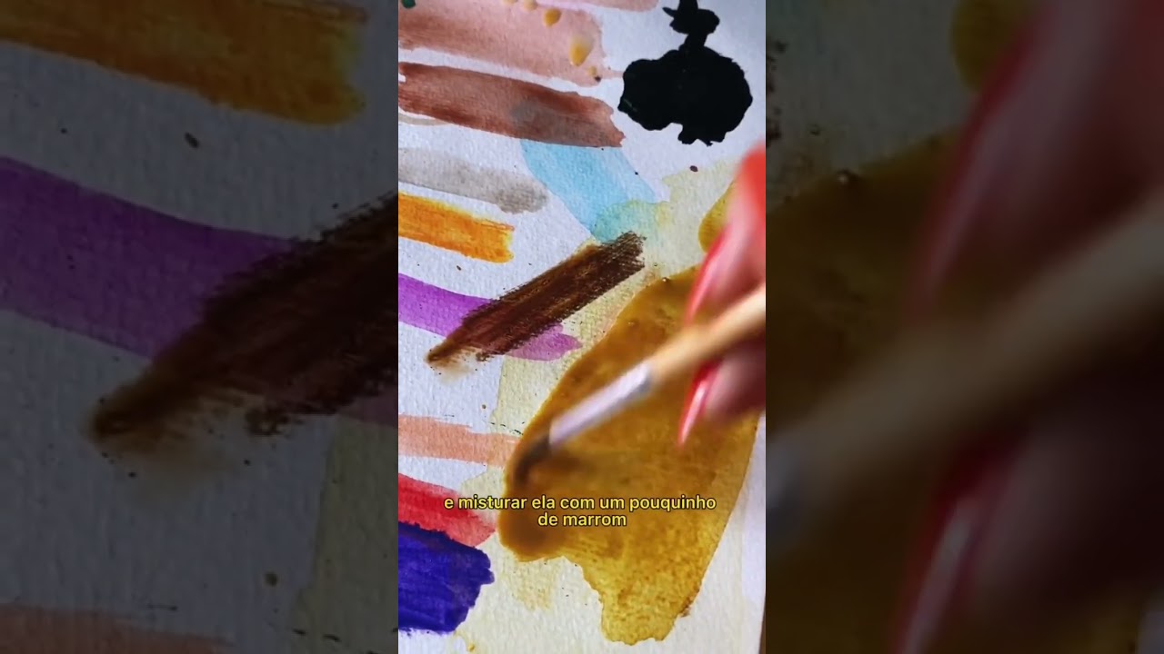 COMO PINTAR COM L&Aacute;PIS AQUAREL&Aacute;VEIS (tutorial) #arte #artista #caderno