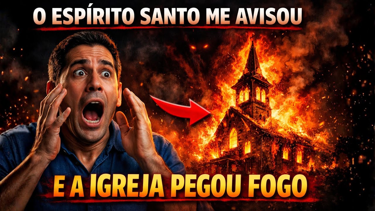 O ESPÍRITO SANTO ME DISSE PARA SAIR DA IGREJA, E DEPOIS ELA PEGOU FOGO!