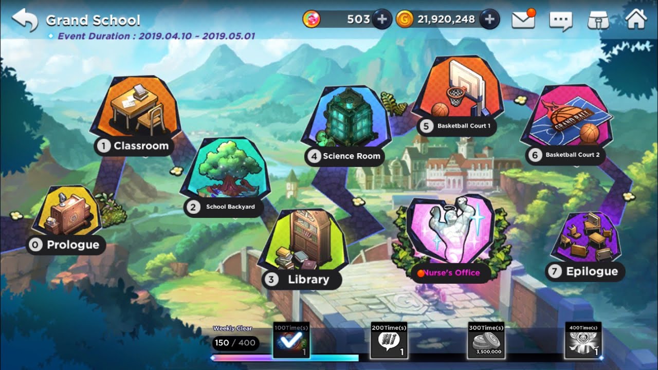 Grand Chase Dimensional Chaser - Tips farming Mari Coin in Grand School