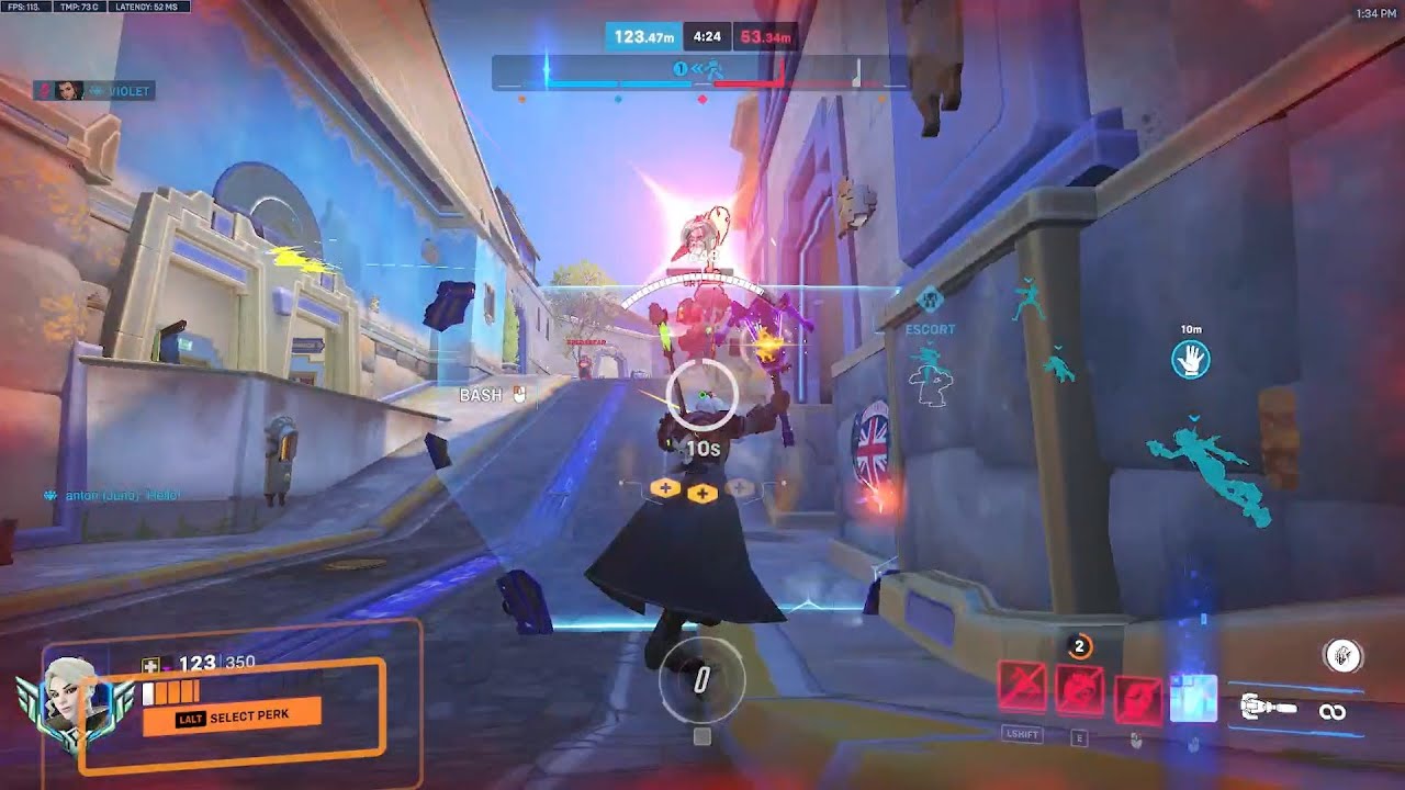 This is The Best Brigitte in Overwatch 2! VIOLET BRIGITTE  GAMEPLAY SEASON 16 TOP 500