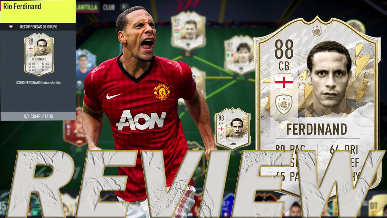 VALE LA PENA 7 TOKENS? 88 RIO FERDINAND MEDIUM MEDIO ICON SWAPS SBC PLAYER REVIEW FIFA 22