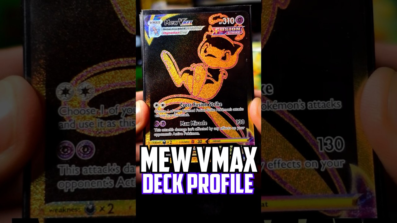 1st Place Mew VMAX DTE Deck Profile!