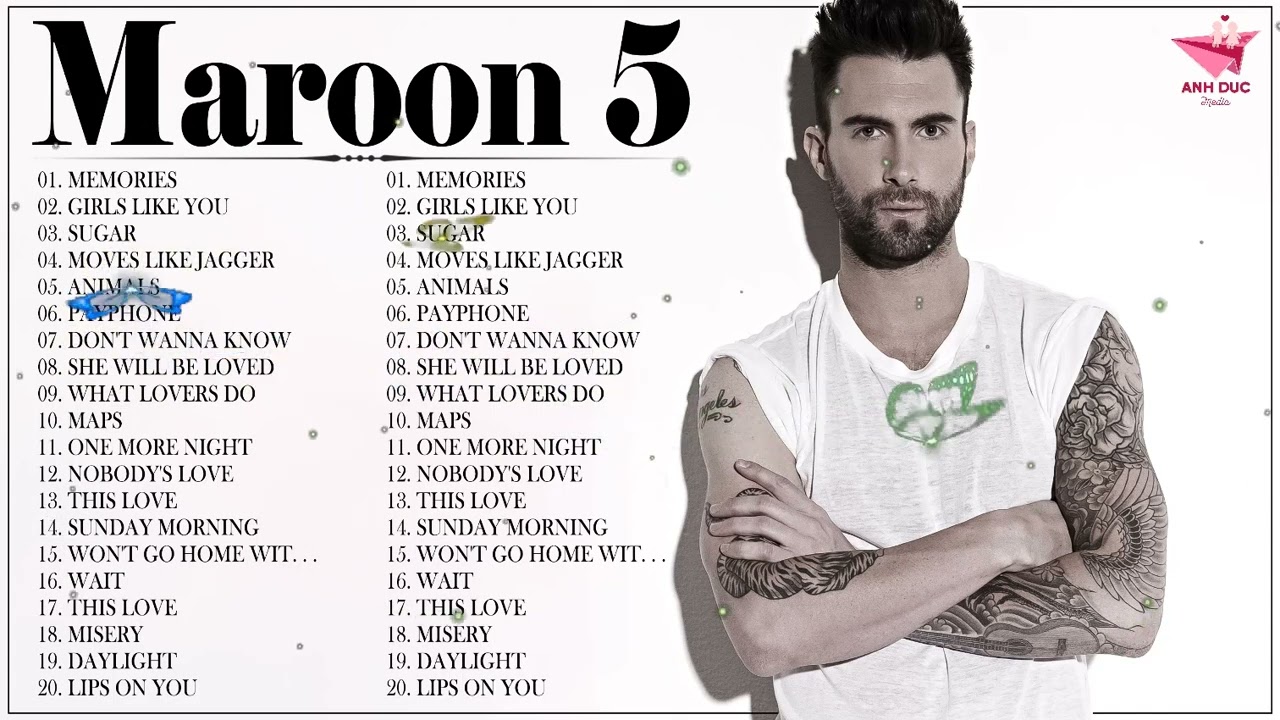 lagu maroon 5 full album tanpa iklan Maroon 5 full album terbaik maroon 5 full album 2022