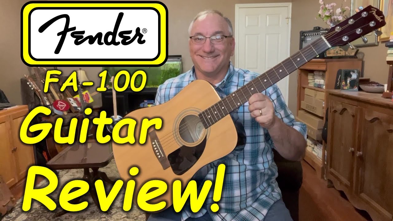 Обзор акустической гитары Fender FA-100 Dreadnought!