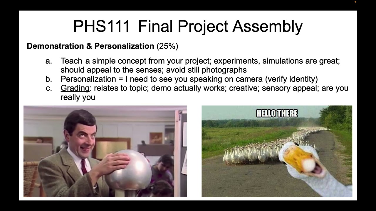 PHS111 - Putting Your Final Research Project Together