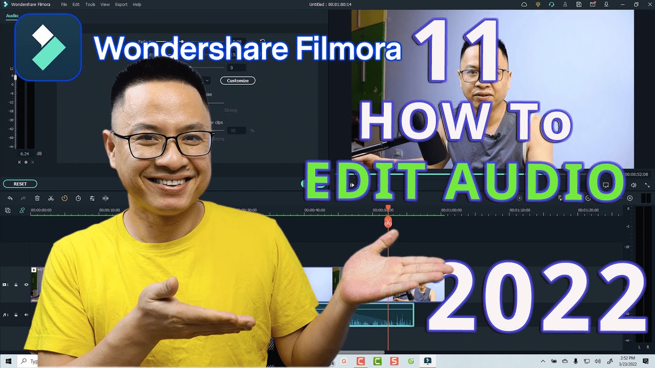 How to EDIT AUDIO in Filmora 11