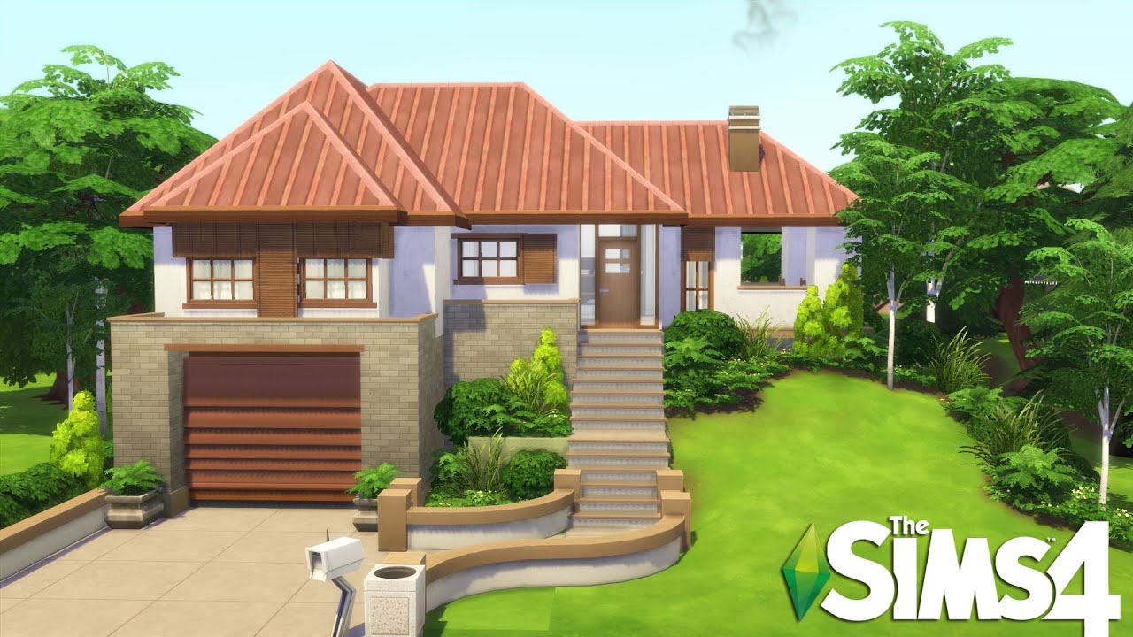 BASE GAME | Split Level Town House 🏠 | No CC | The Sims 4 Speed Build