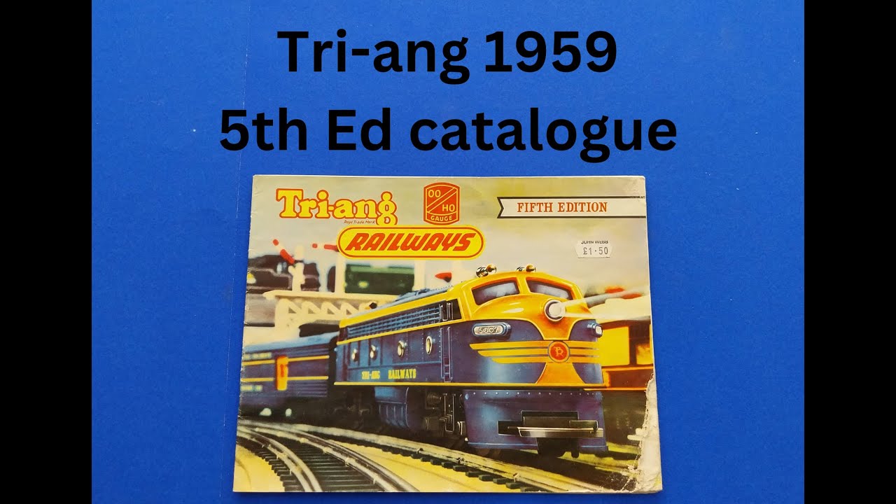 Triang 5th Ed 1959 model railway catalogue full look through from Mangley Town #ModelRailway #Hornby