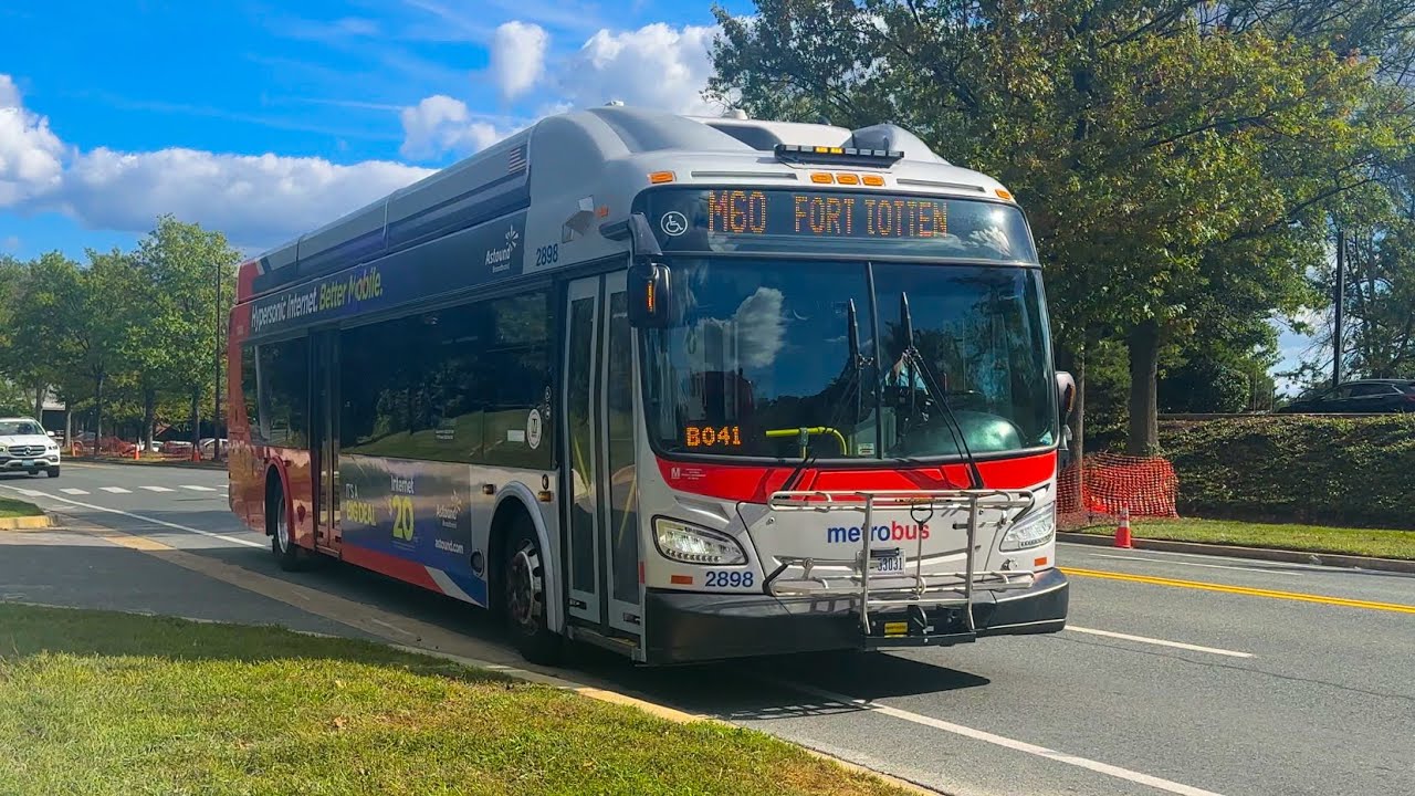 WMATA Metrobus 2016 New Flyer Xcelsior XN40 #2898 on Route M60 to Fort Totten!