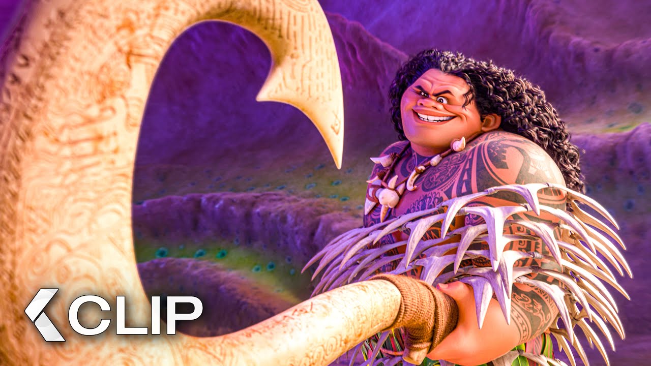 Maui Unleashes His Powers - MOANA 2 Clip (2024)